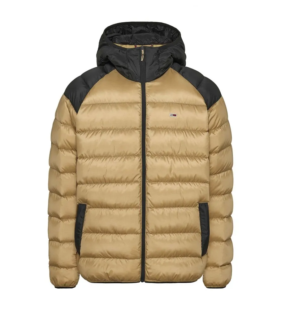 Abrigo de plumón beige