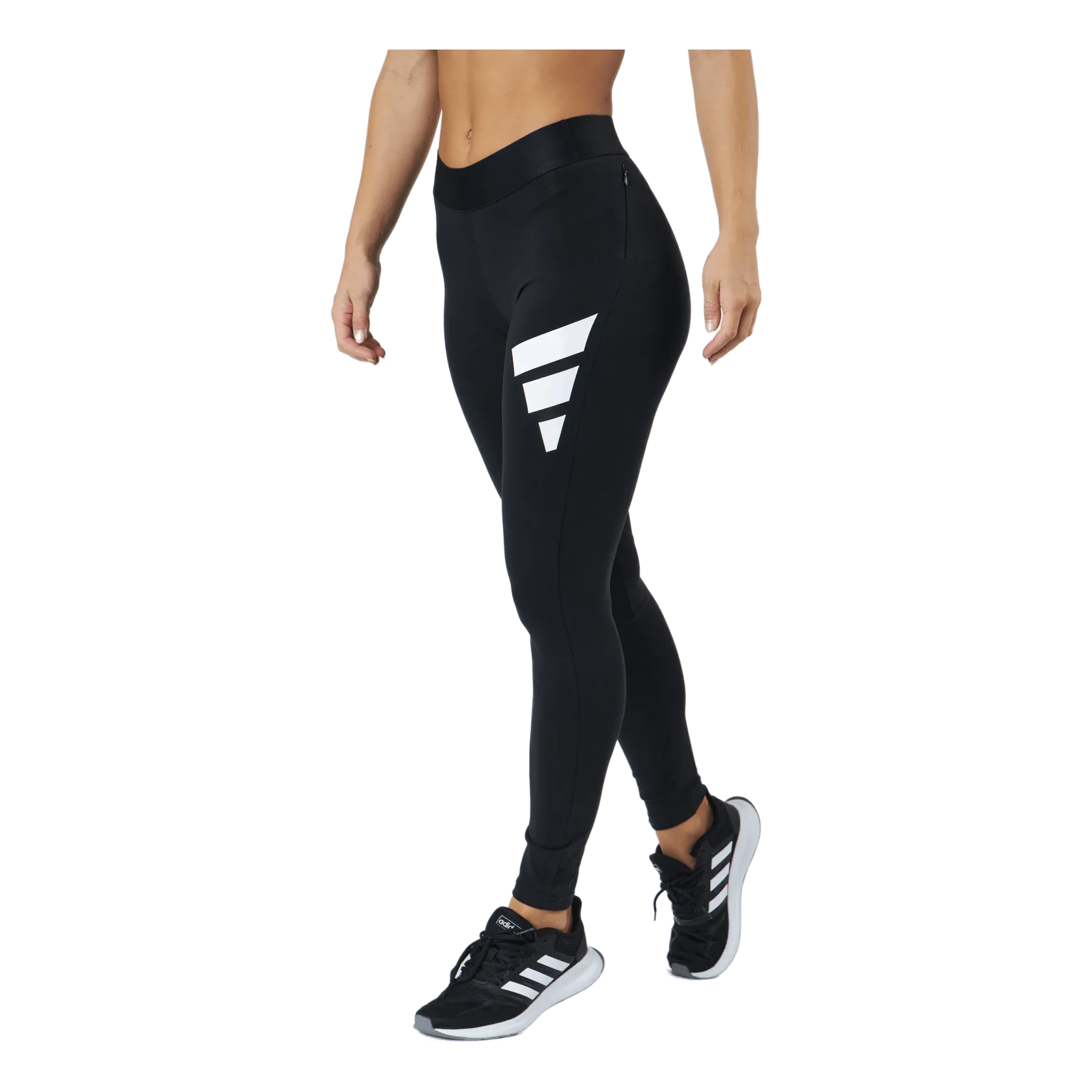 Adidas Adidas Sportswear Three Bar Leggings Black