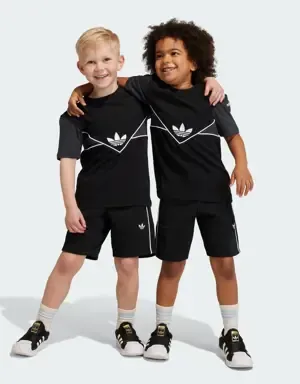 Adidas Conjunto pantalón corto y camiseta Adicolor