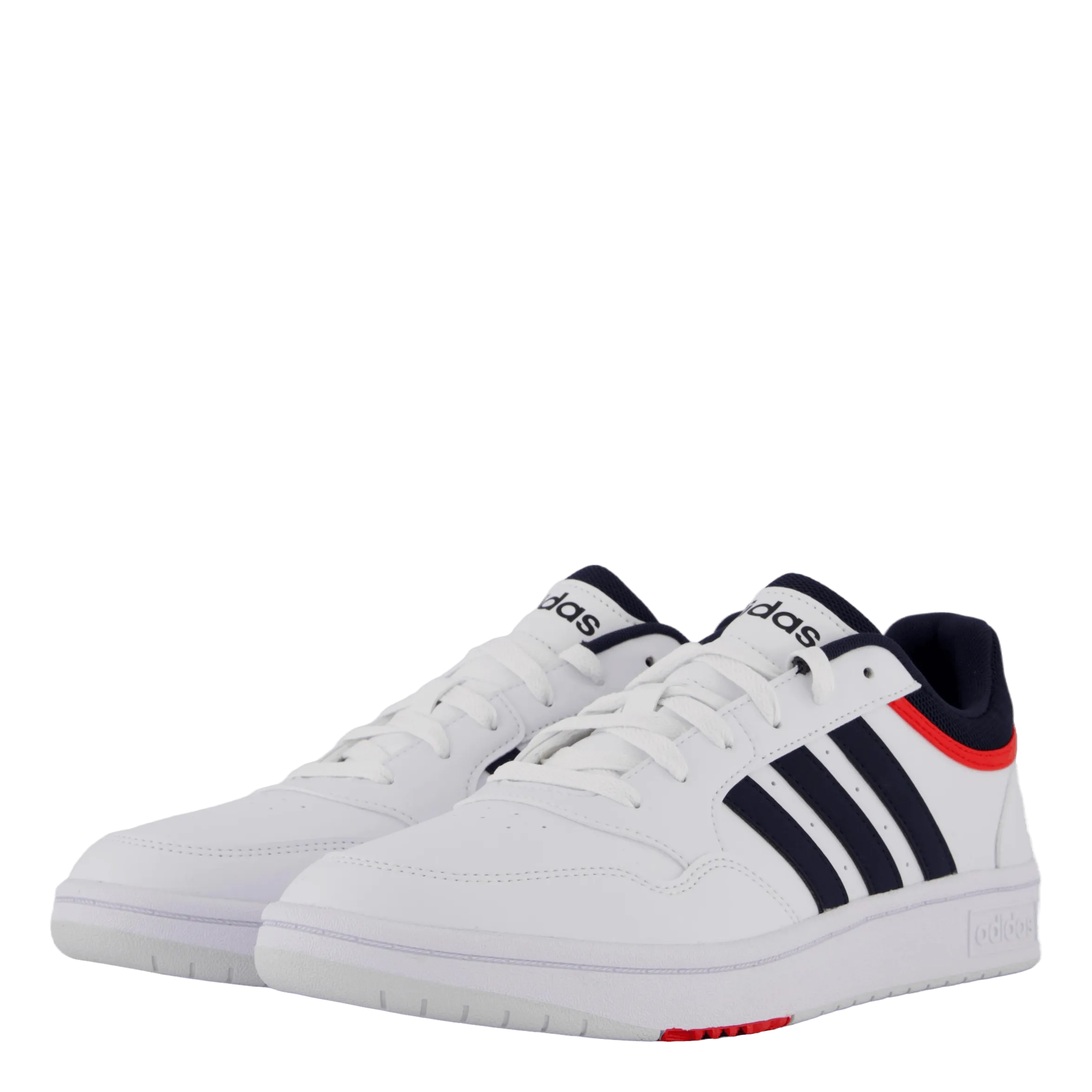 Adidas Hoops 3.0 Low Classic Vintage Shoes Cloud White / Legend Ink / Vivid Red