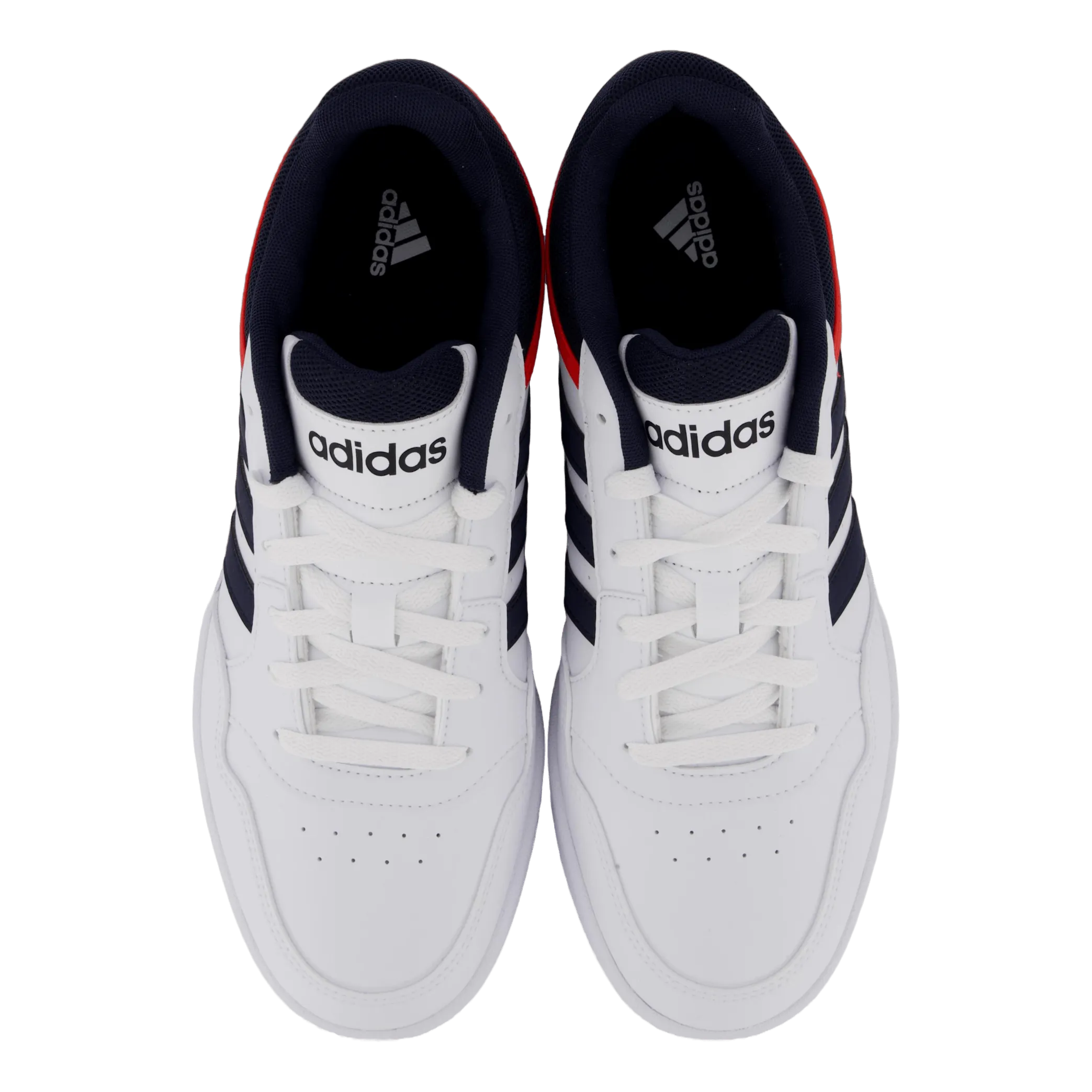 Adidas Hoops 3.0 Low Classic Vintage Shoes Cloud White / Legend Ink / Vivid Red