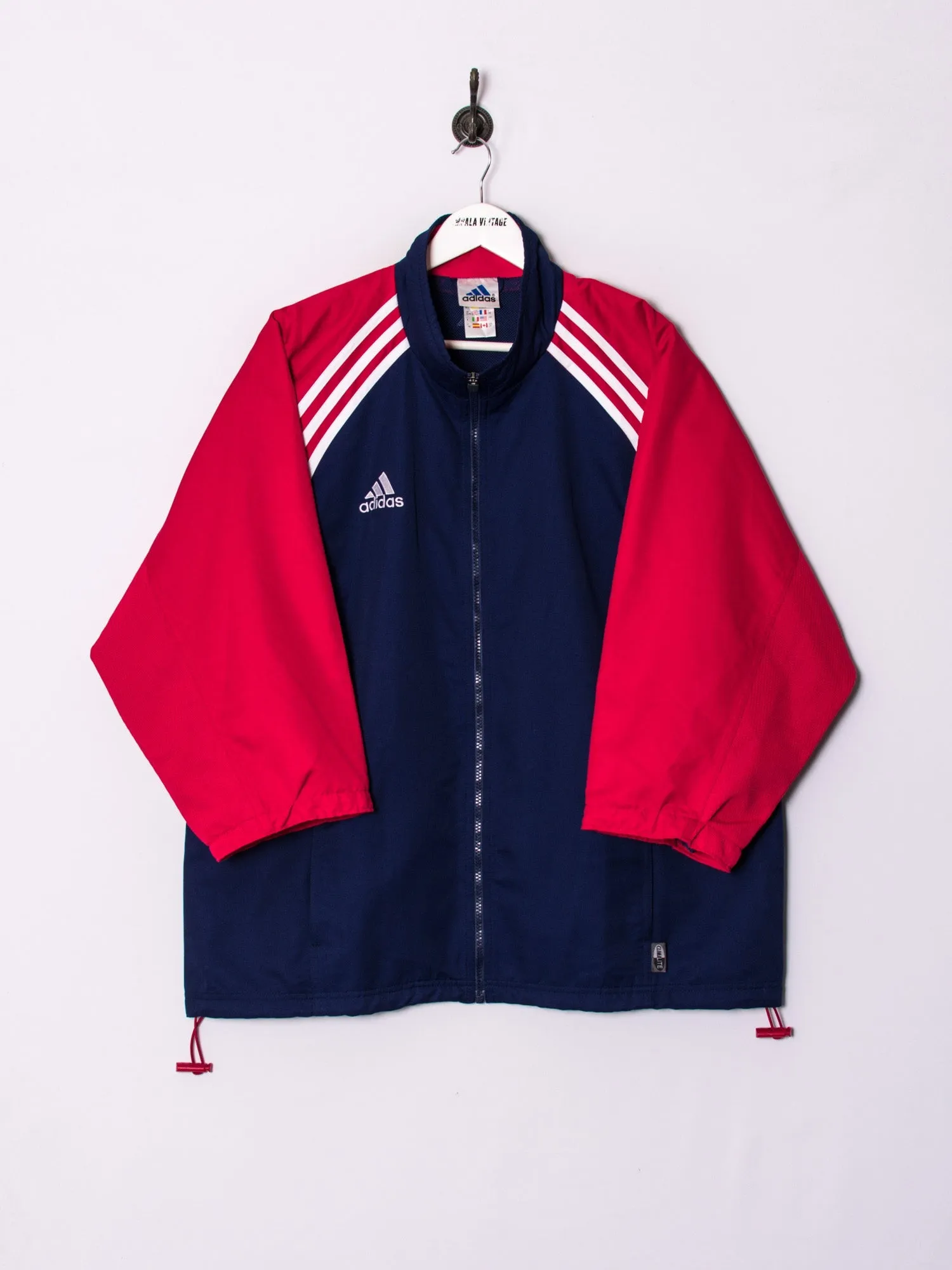 Adidas Red & Blue 3/4 Sleeves Track Jacket