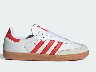 Adidas Samba OG Blancas y Rojas