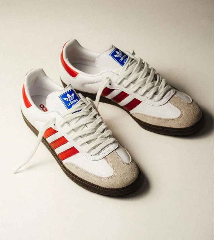 Adidas Samba OG Blancas y Rojas