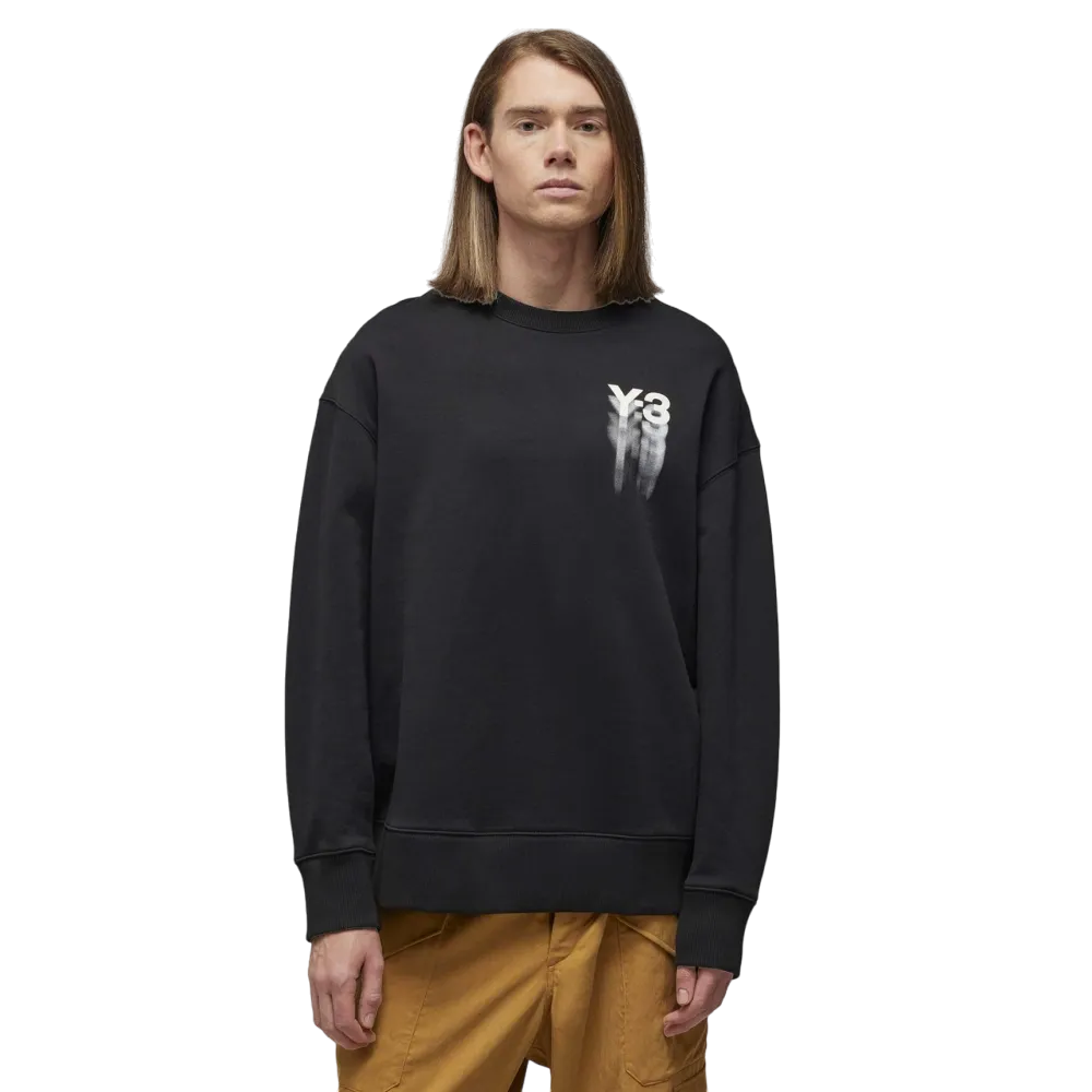 ADIDAS Y3 GRAPHICS CREW BLACK IZ3171