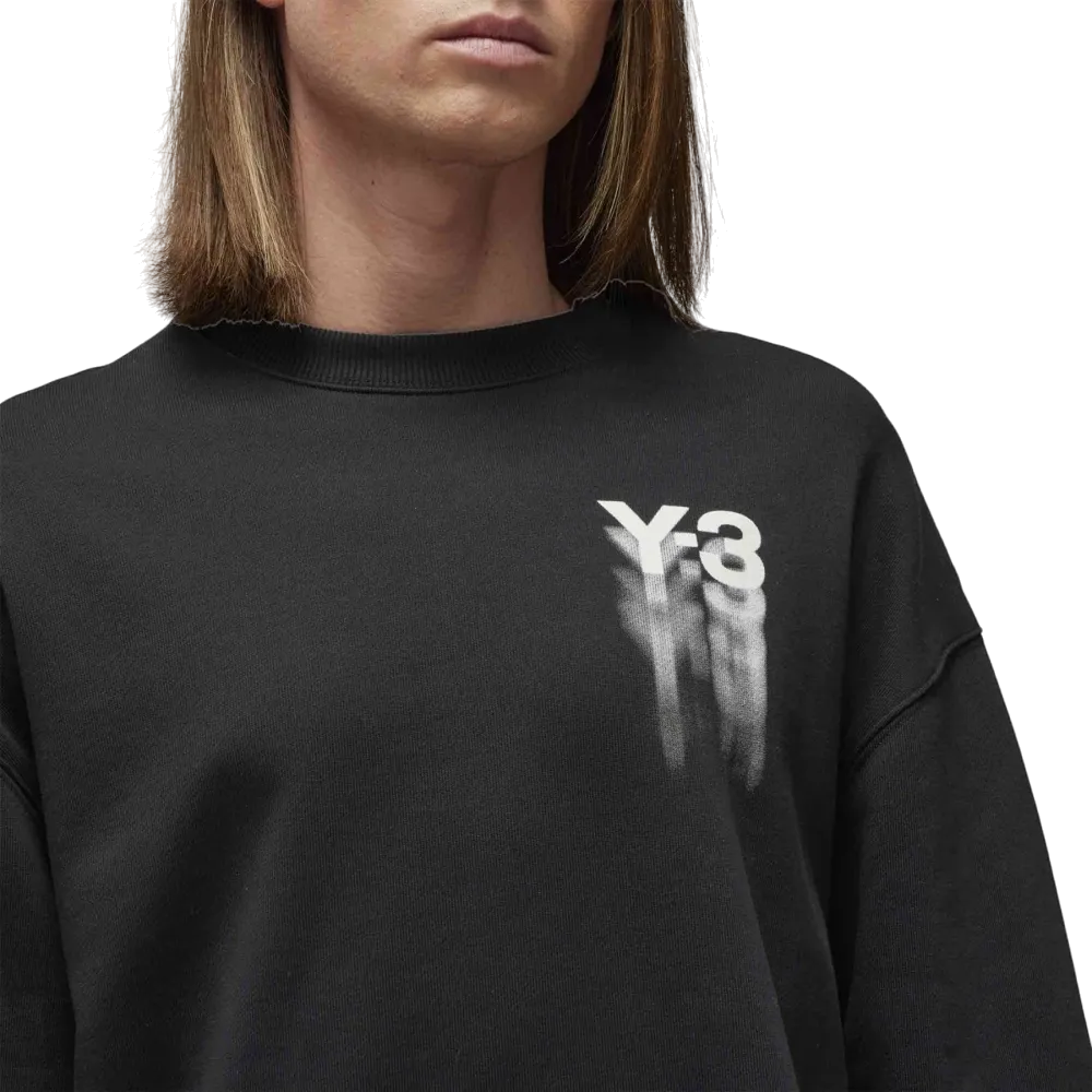 ADIDAS Y3 GRAPHICS CREW BLACK IZ3171