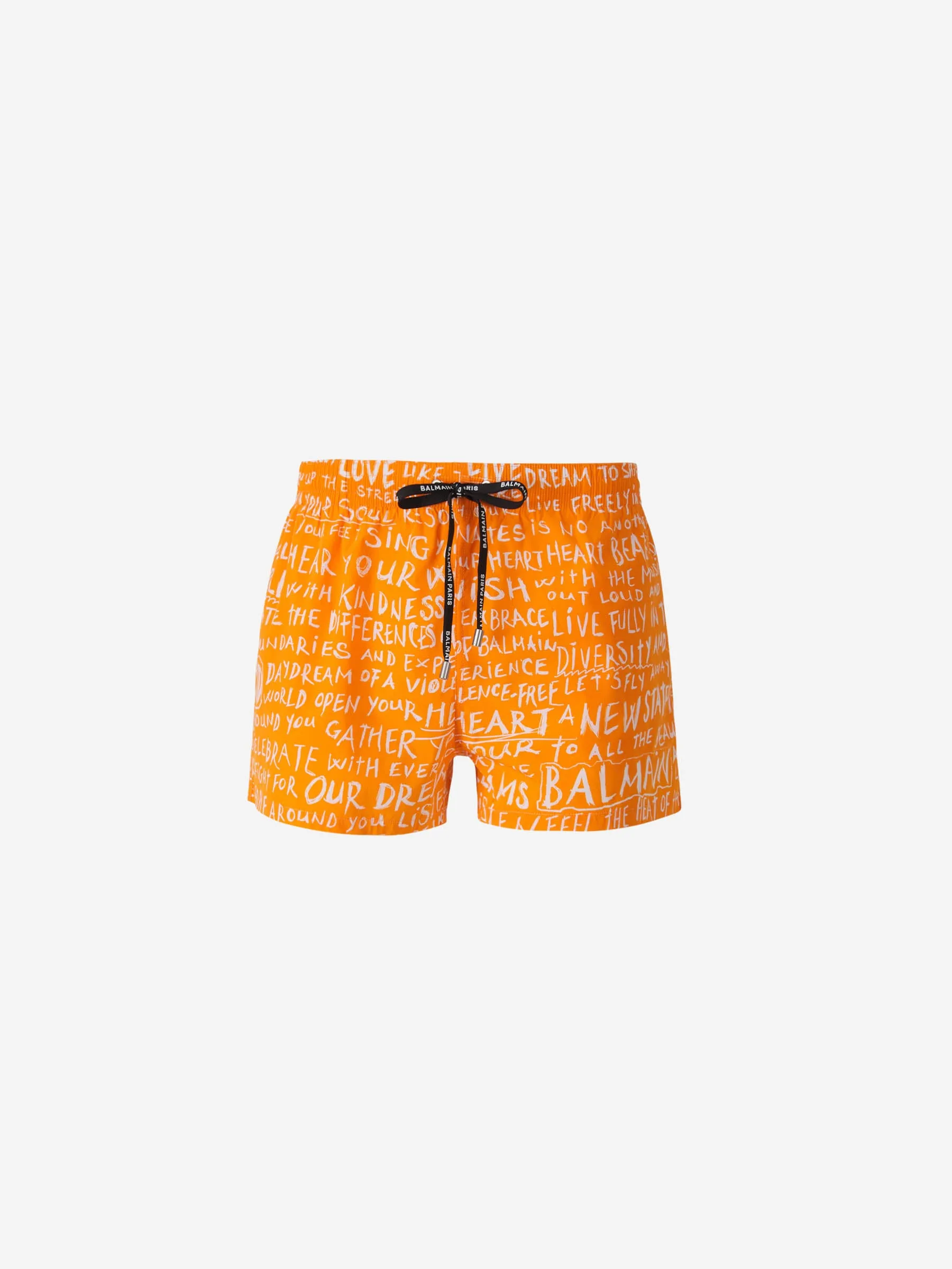 Balmain Bañador Logo Graffiti