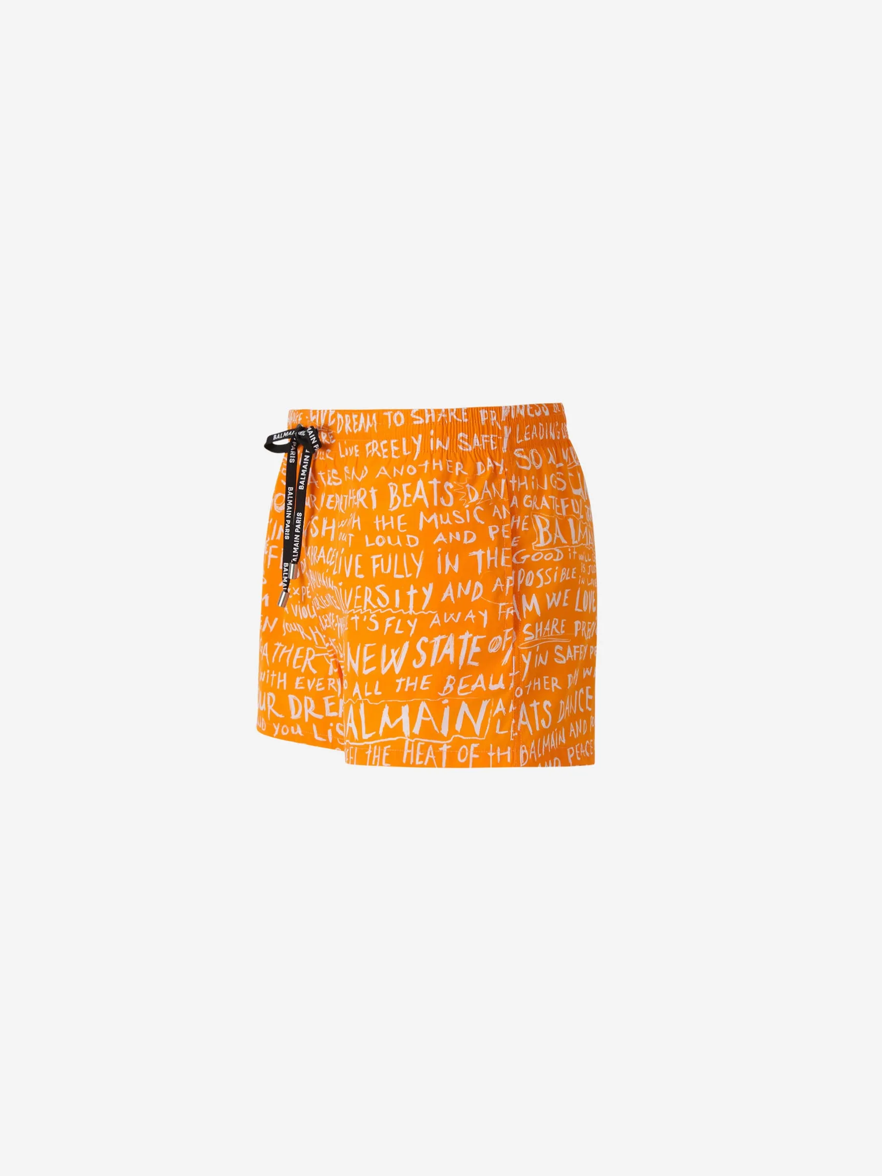 Balmain Bañador Logo Graffiti