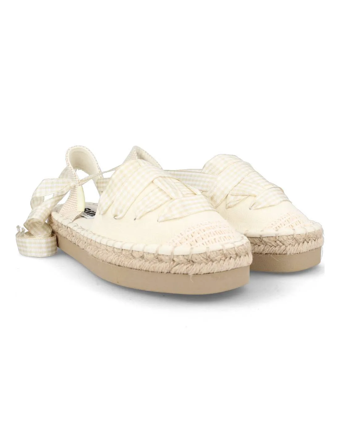 B&W  SANDALIA ROMANA ESPARTO ATADA BEIGE