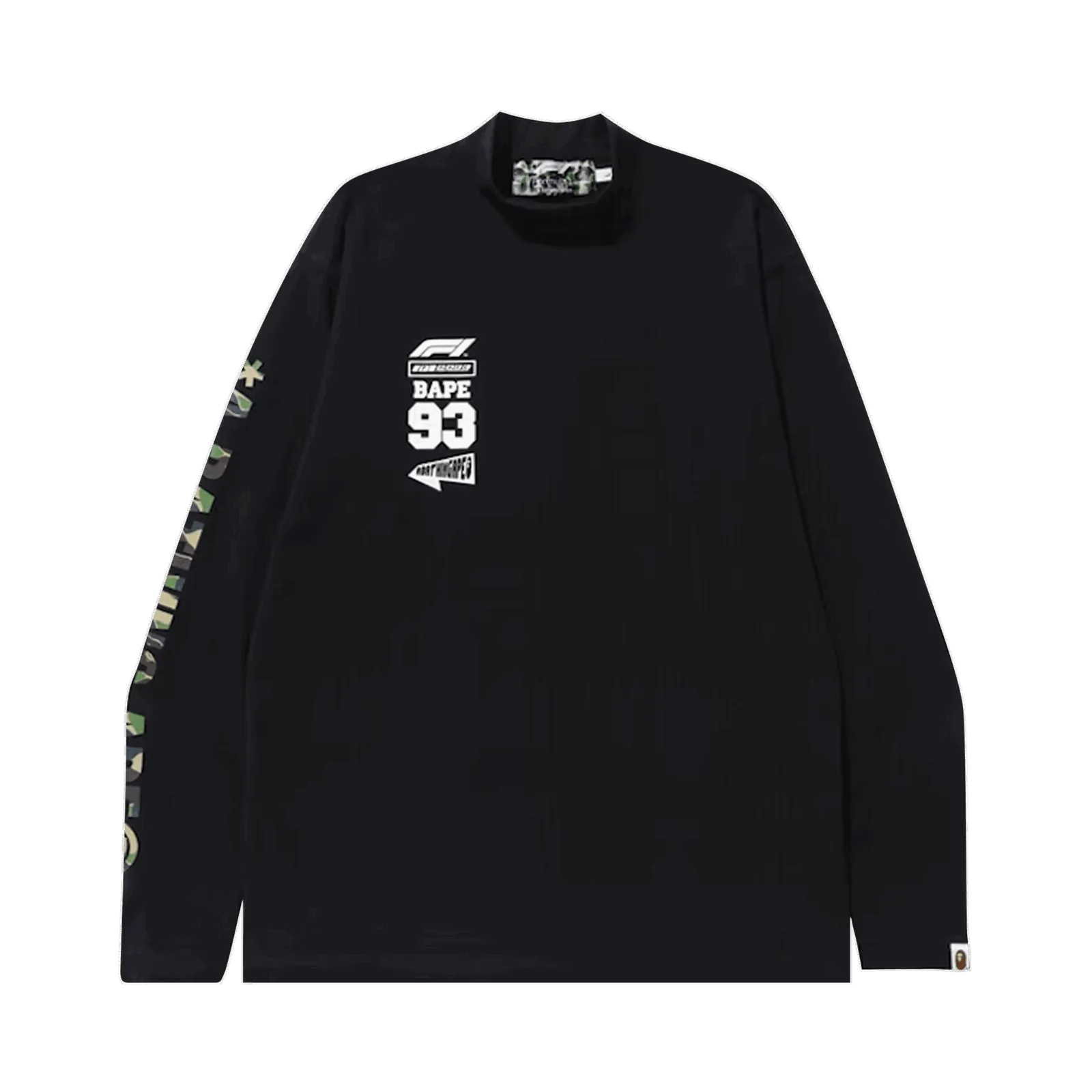 BAPE x F1 Mock Neck Tee