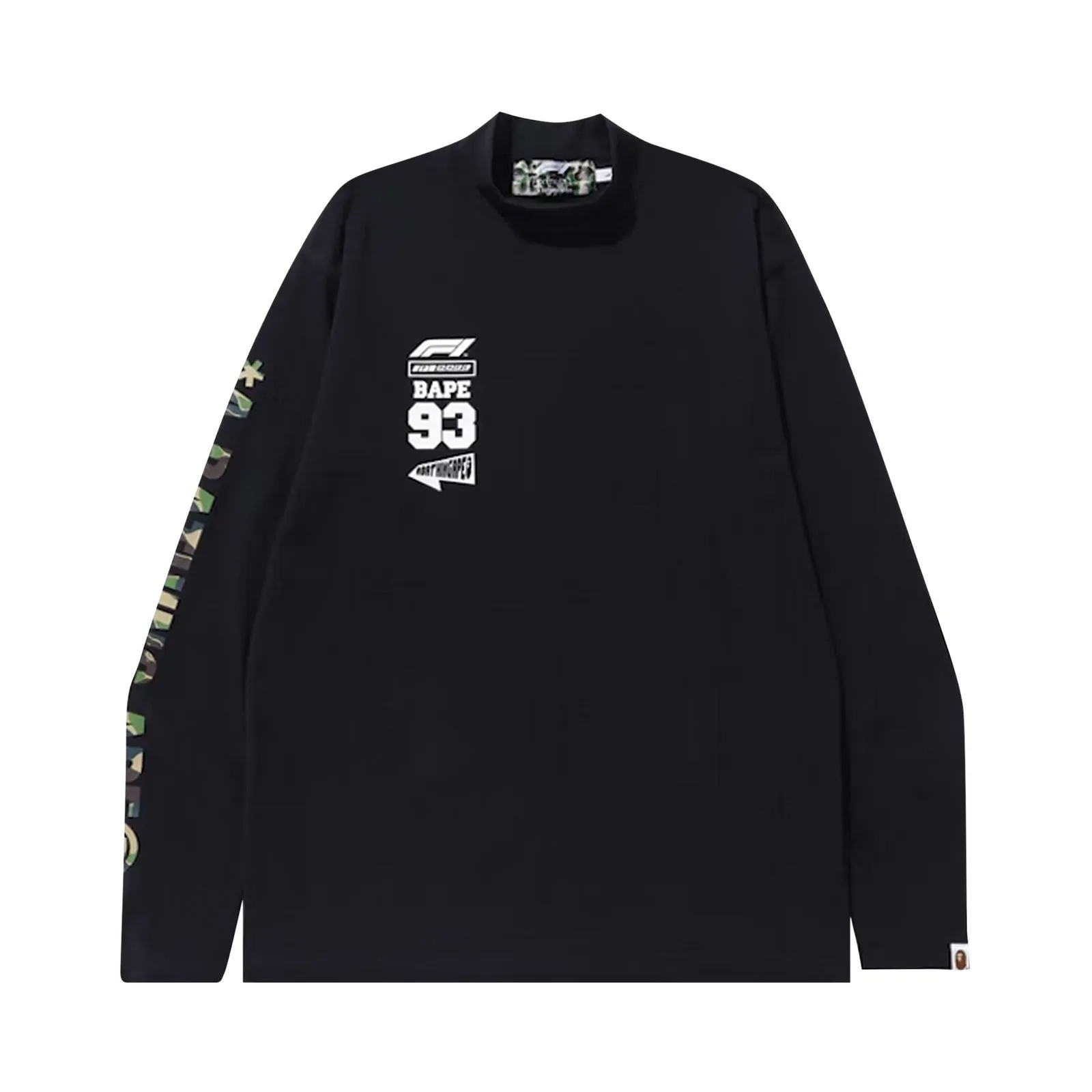 BAPE x F1 Mock Neck Tee