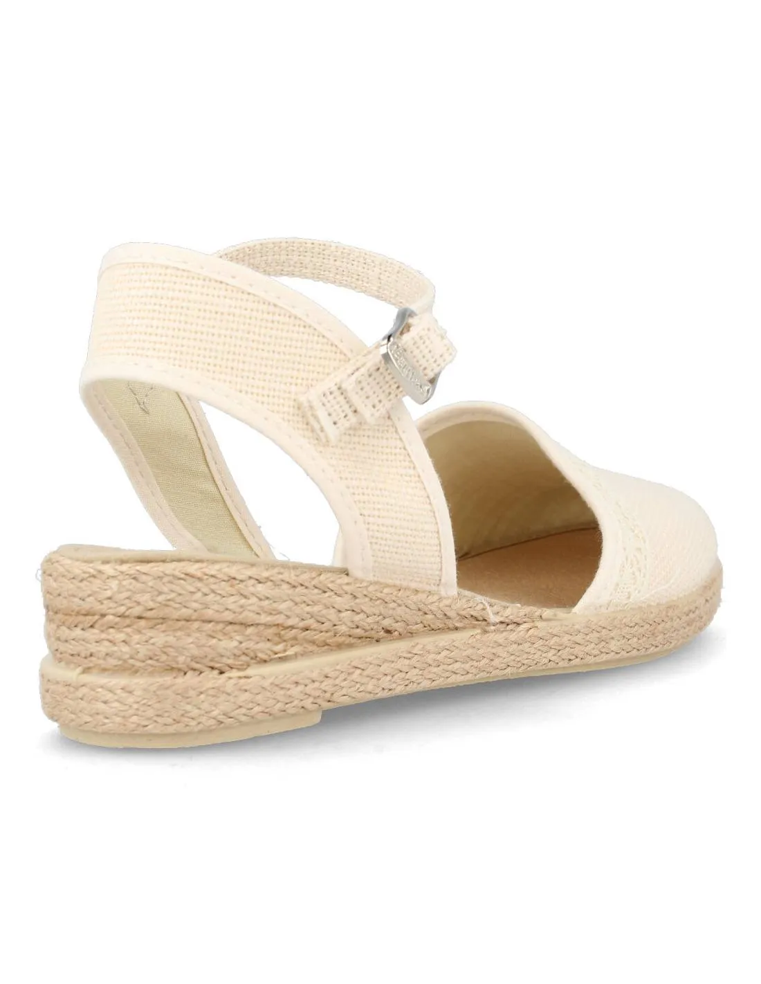 BATILAS  VALENCIANA CUñA HEBILLA BEIGE