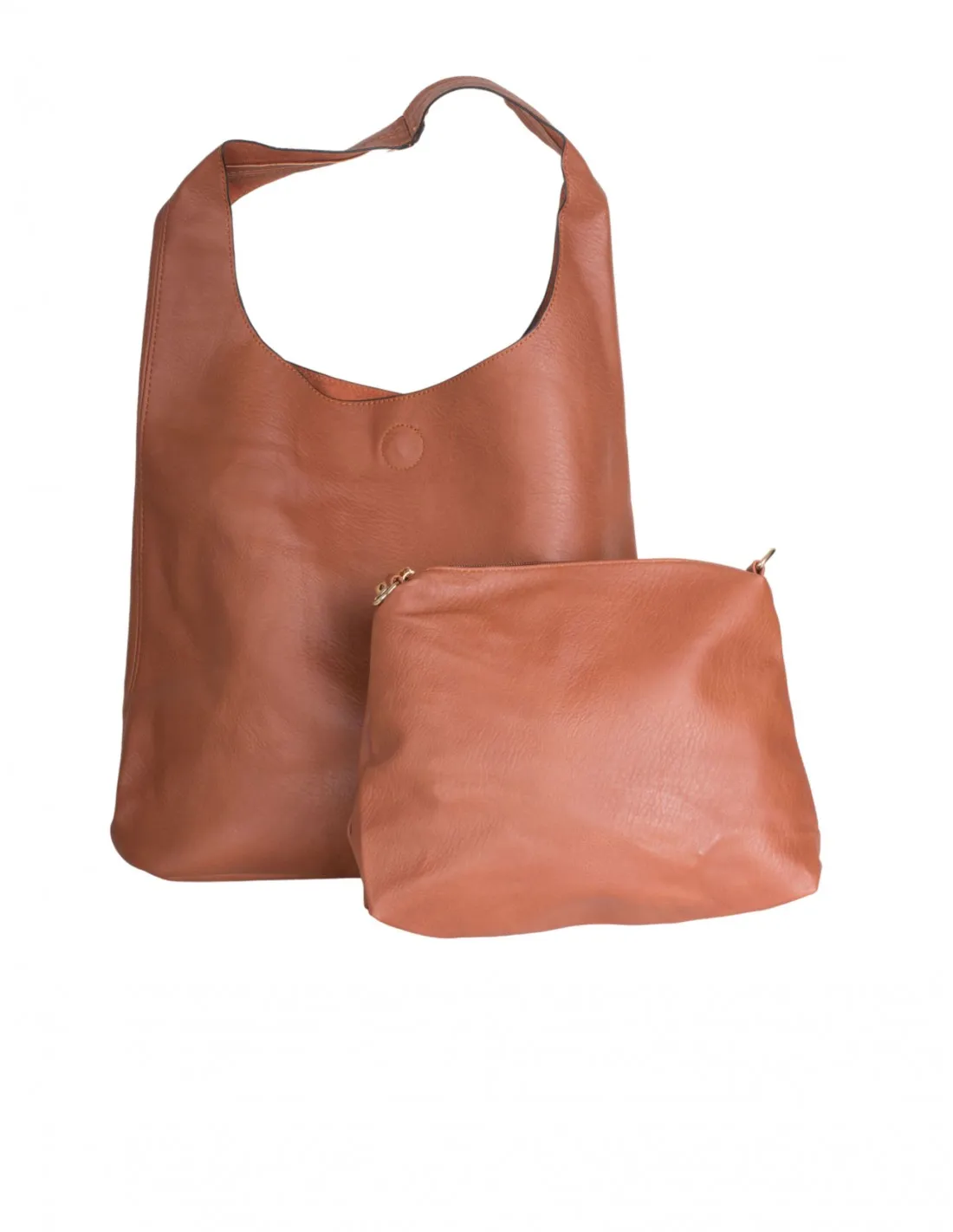 Bolso Saco Dos en Uno Marrón
