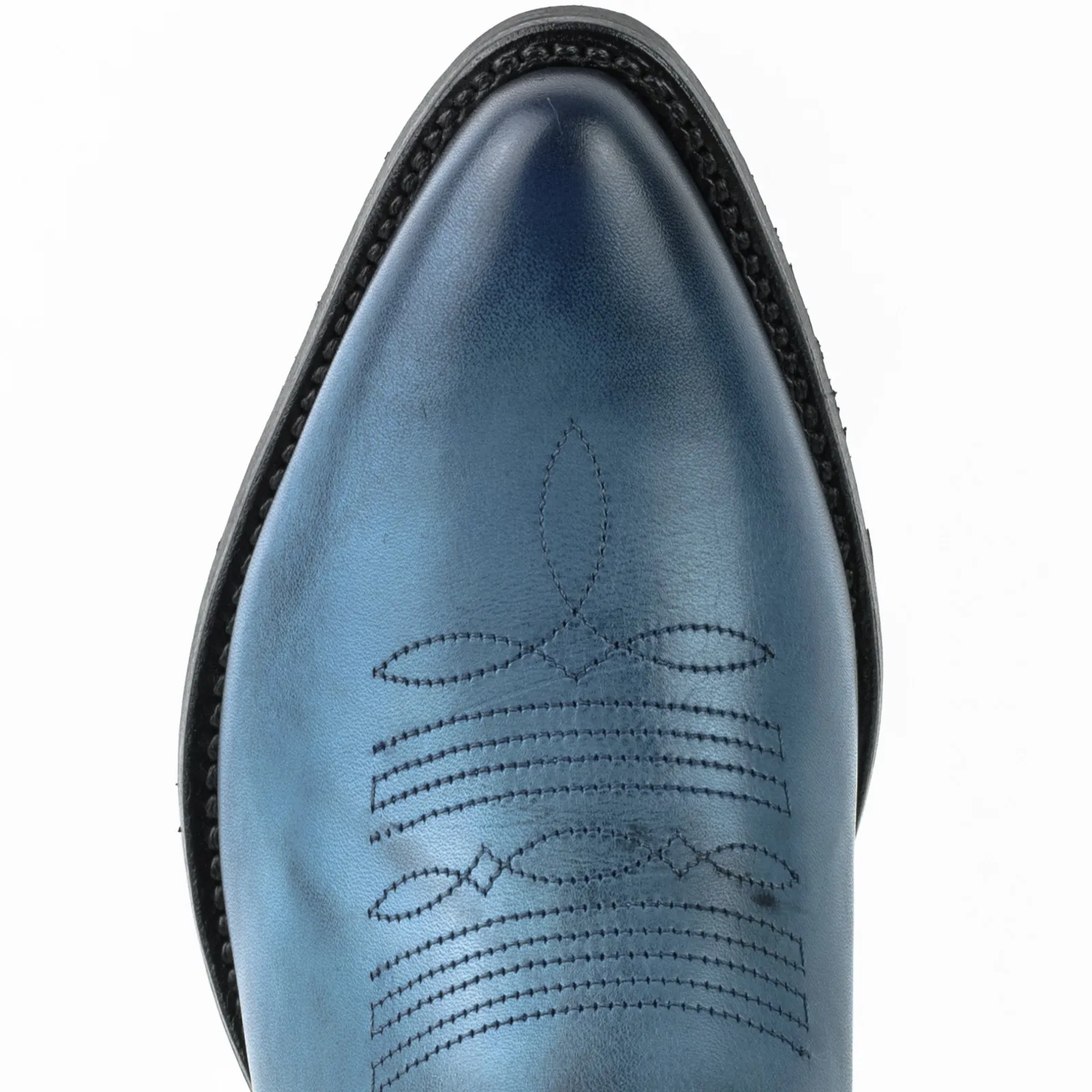 Bota cowboy azul señora
