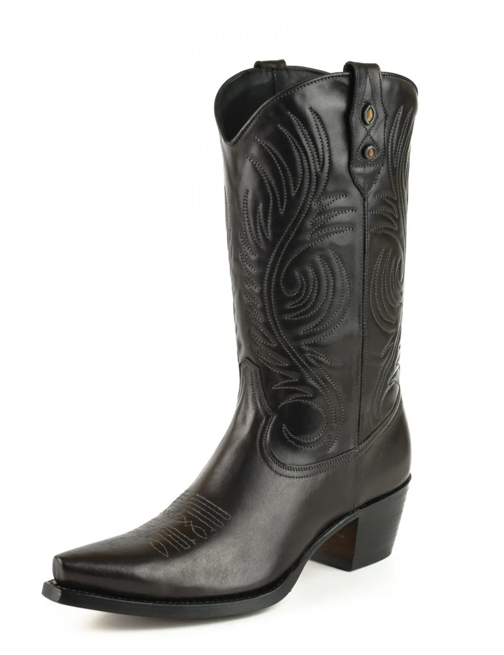 Bota cowboy beige vintage  mujer
