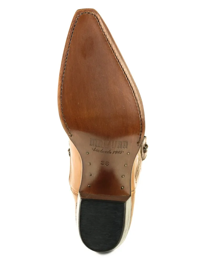 Bota cowboy beige vintage  mujer
