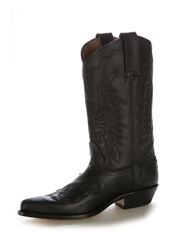 Bota cowboy mexicana negra
