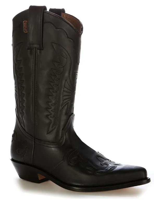 Bota cowboy mexicana negra
