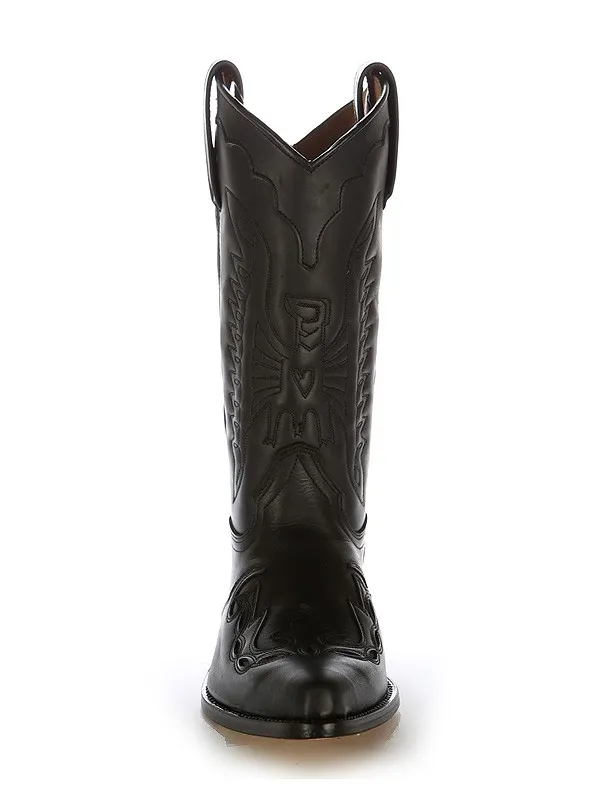 Bota cowboy mexicana negra
