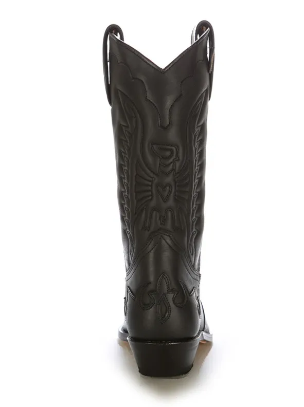 Bota cowboy mexicana negra
