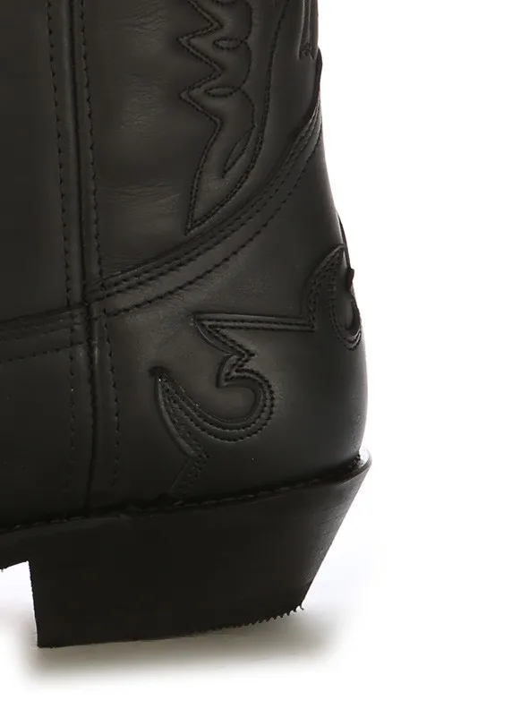 Bota cowboy mexicana negra
