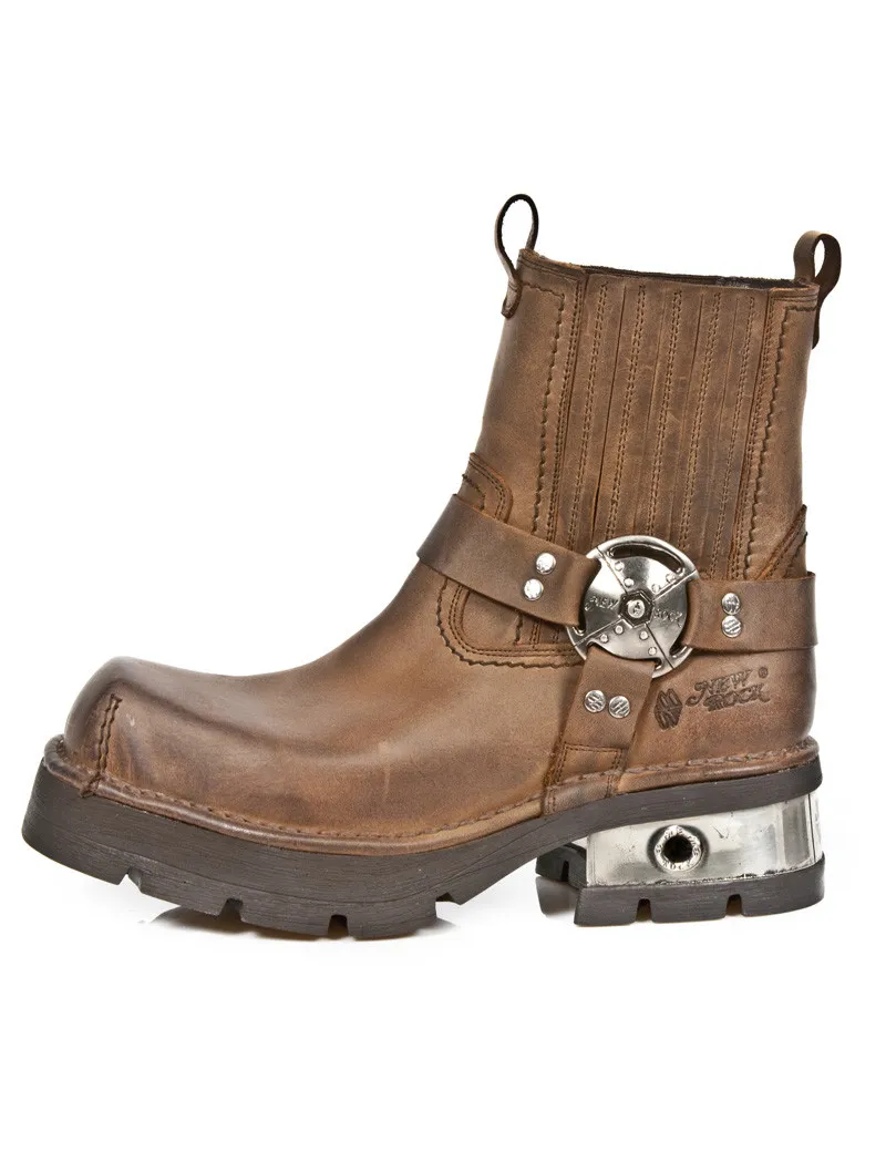 BOTAS AVIADOR DE PIEL MARRON TACON ACERO COWBOY