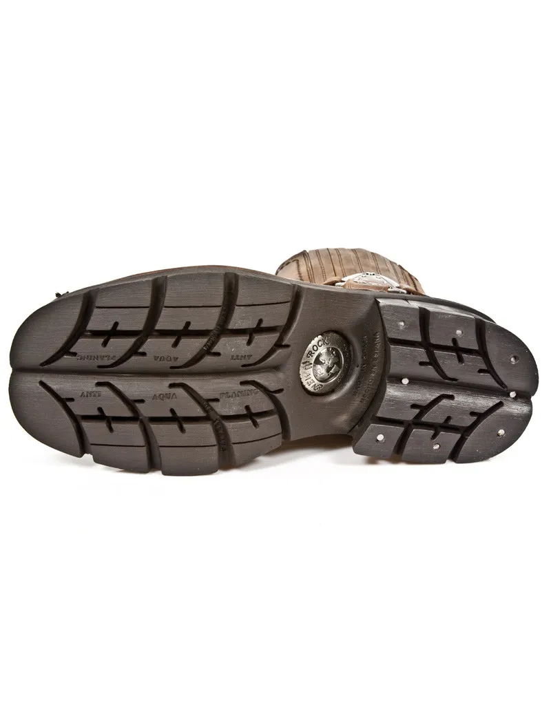 BOTAS AVIADOR DE PIEL MARRON TACON ACERO COWBOY
