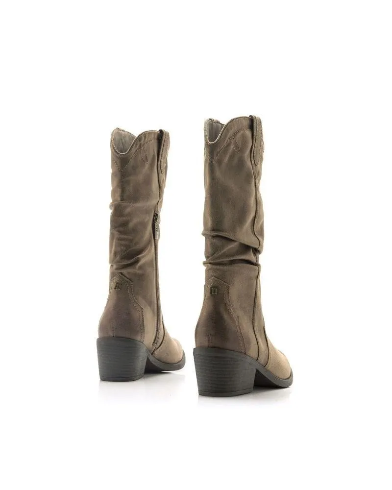  Botas Cowboy Mujer Beige 51971 COWBOY