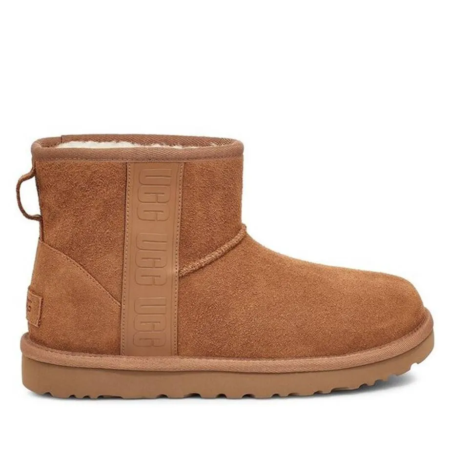 Botín UGG Classic Mini Side Logo Marron