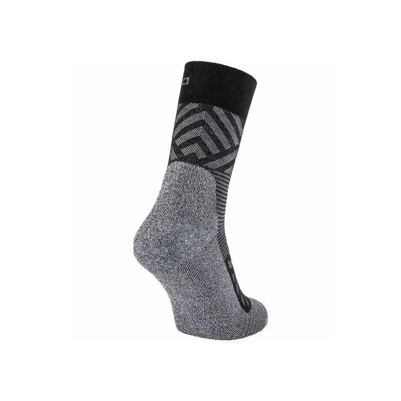 CALCETíN DE LONGITUD MEDIA ODLO CERAMICOOL HIKE GRAPHIC (NEGRO  ODLO STEEL GREY)