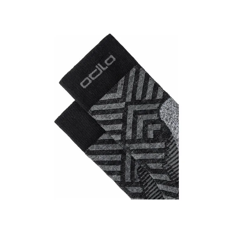 CALCETíN DE LONGITUD MEDIA ODLO CERAMICOOL HIKE GRAPHIC (NEGRO  ODLO STEEL GREY)