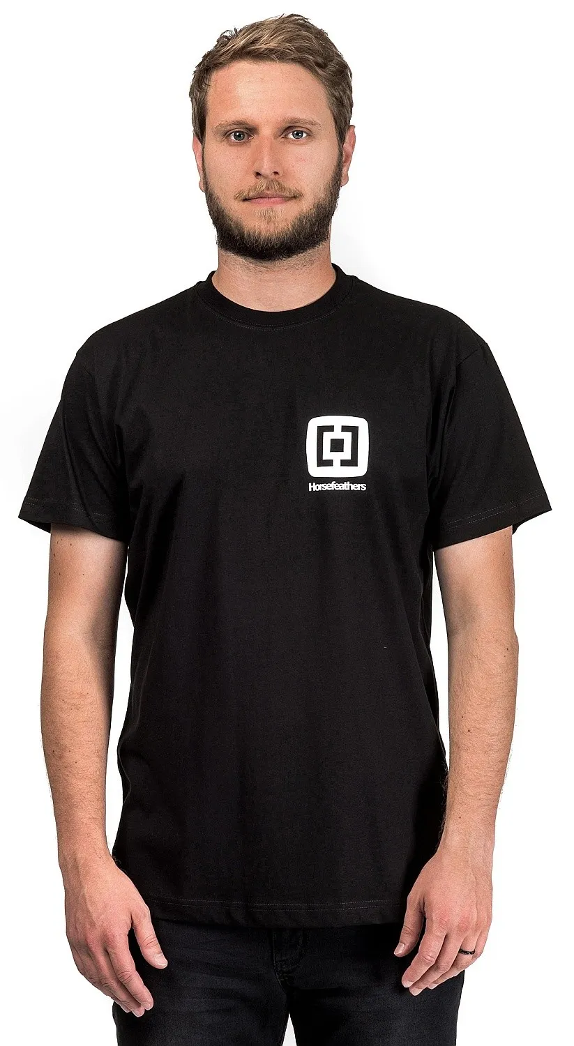 CAMISA HORSEFEATHERS MINI LOGO  BLACK