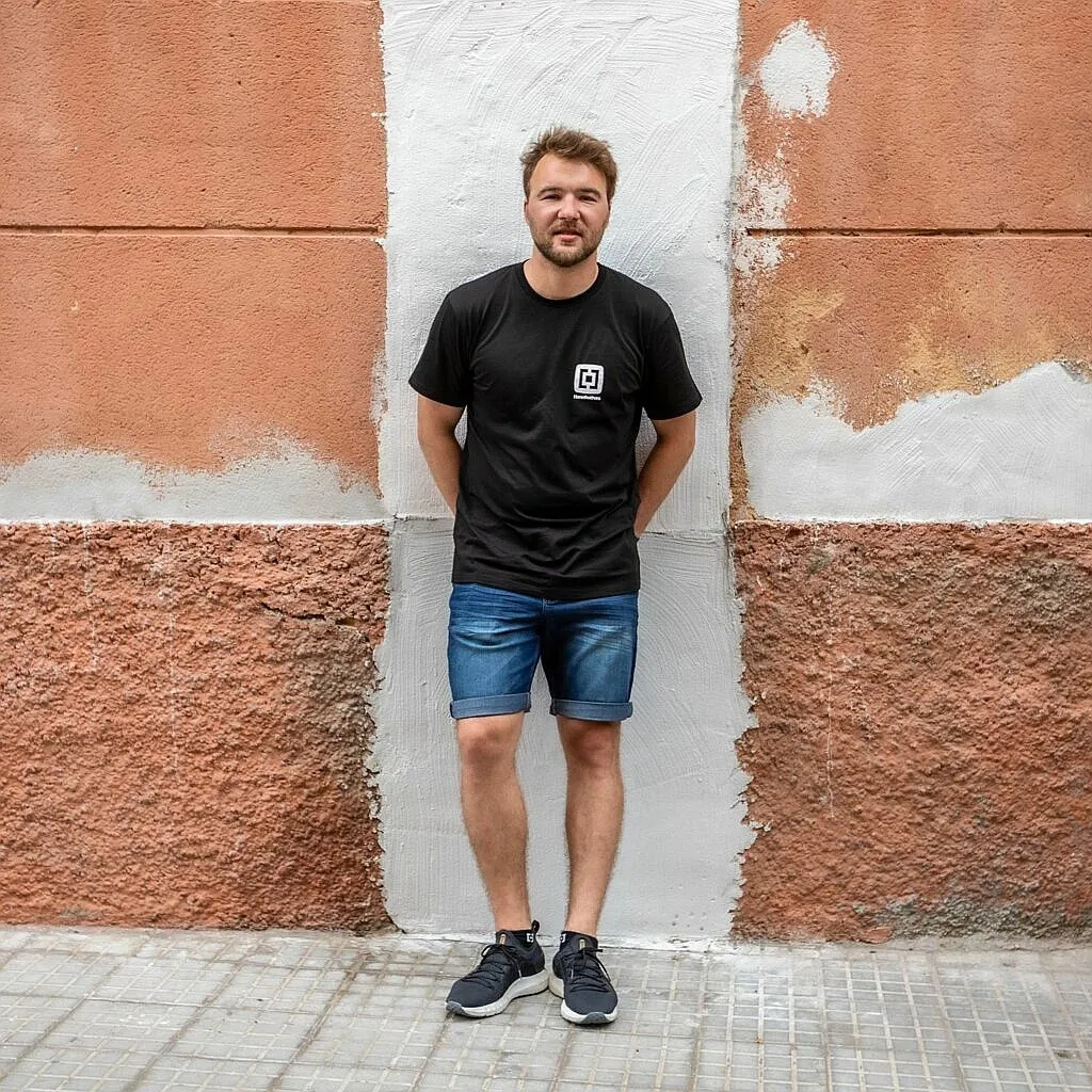 CAMISA HORSEFEATHERS MINI LOGO  BLACK