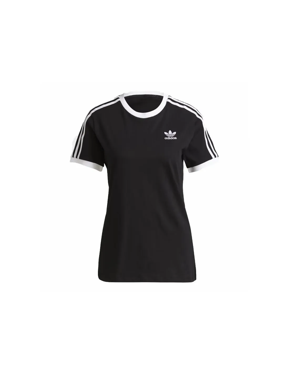 Camiseta adidas 3 Bandas Mujer Negro