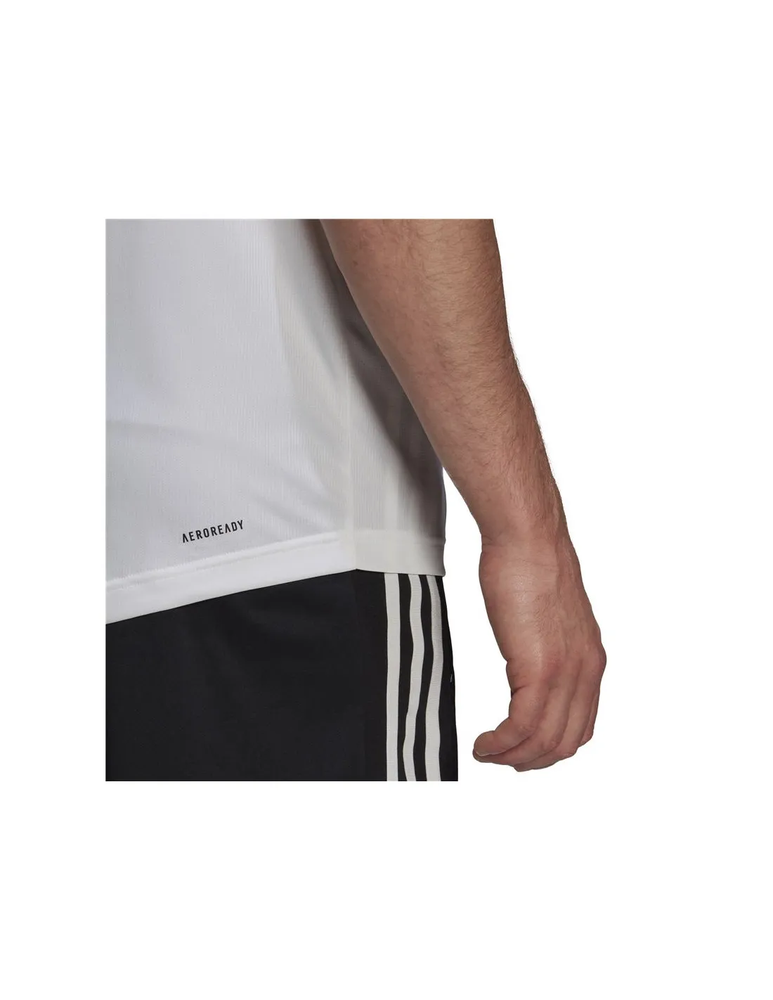 Camiseta Adidas Aeroready D2M Sport 3 Bandas M White