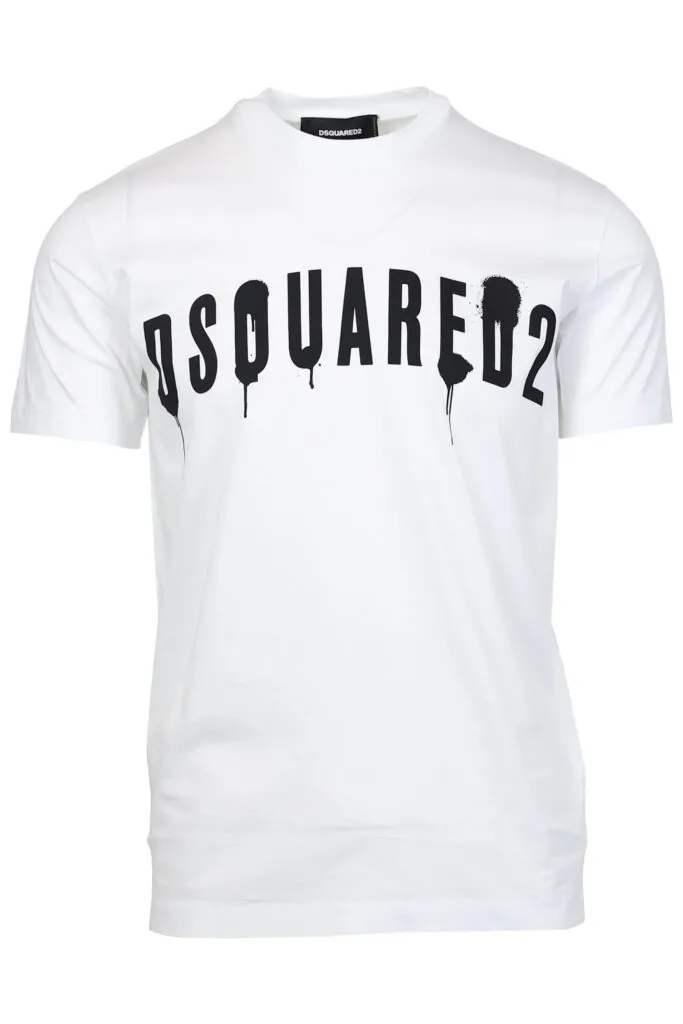 Camiseta blanca con maxilogo 