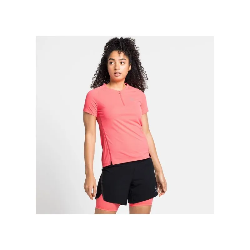 Camiseta de 1/2 cremallera Odlo Axalp Trail (siesta) Mujer