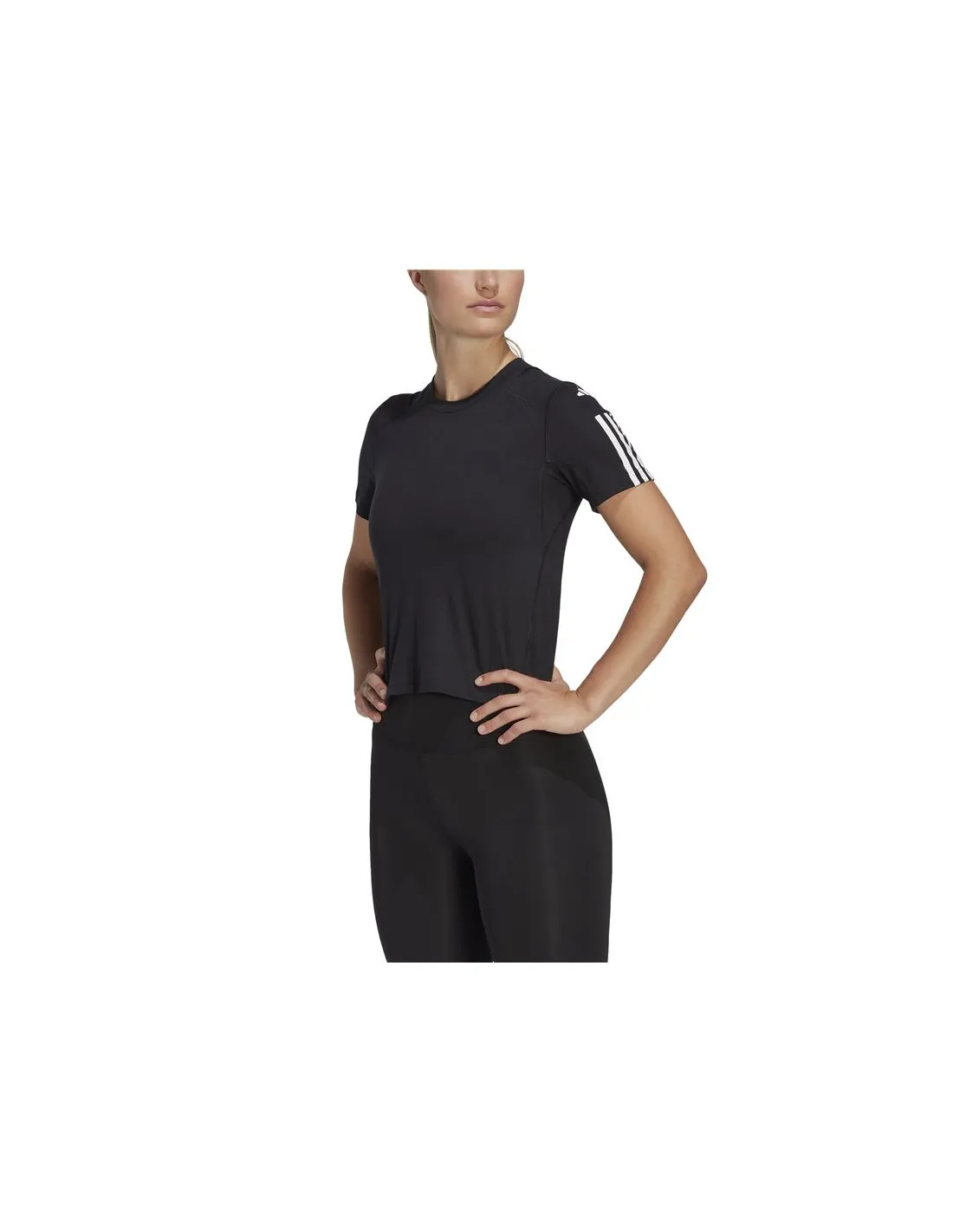 Camiseta de Fitness adidas Powerreact Rojo Mujer