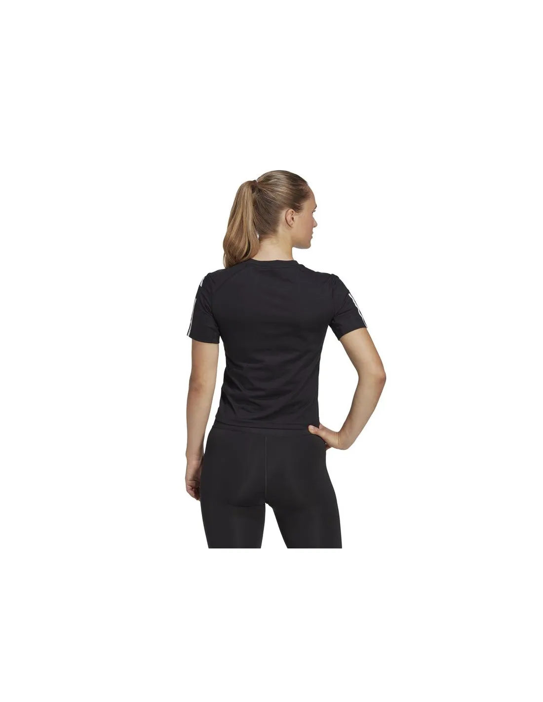 Camiseta de Fitness adidas Powerreact Rojo Mujer