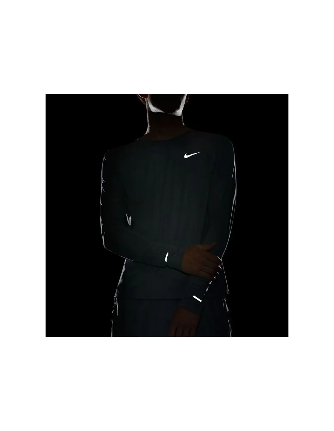 CAMISETA DE MANGA LARGA DE RUNNING NIKE DRIFIT MILER M BLACK