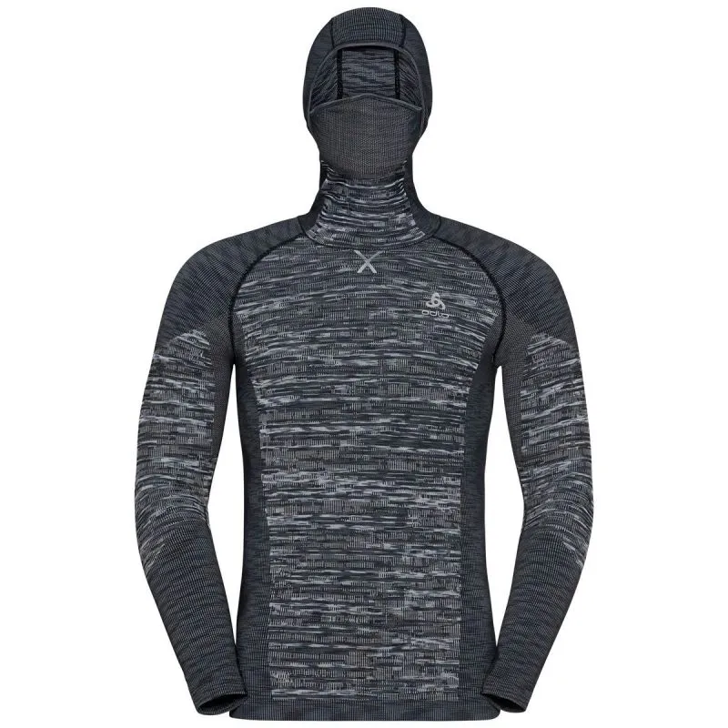 CAMISETA DE MANGA LARGA ODLO BLACKCOMB ECO (NEGRO  TINTE ESPACIAL) HOMBRE
