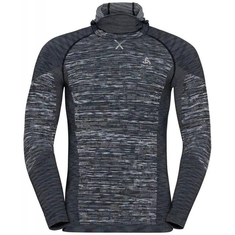 CAMISETA DE MANGA LARGA ODLO BLACKCOMB ECO (NEGRO  TINTE ESPACIAL) HOMBRE