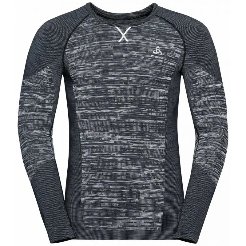 Camiseta de manga larga Odlo Blackcomb Eco (Negro/Tinte espacial) Hombre