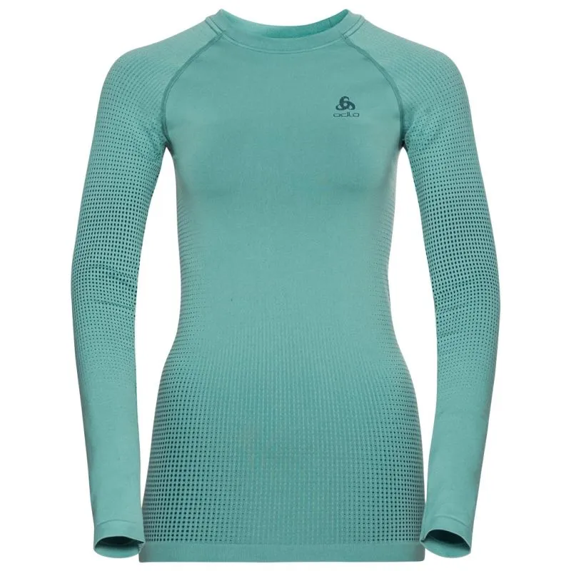 Camiseta de manga larga Odlo Performance Warm Eco (Blue wing teal/Polynya) Mujer