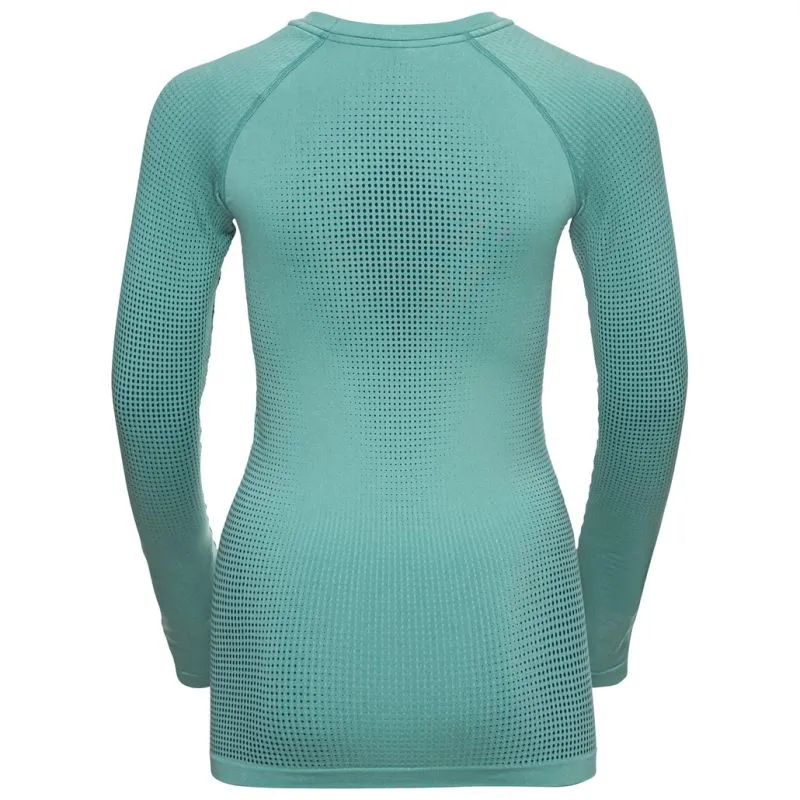 Camiseta de manga larga Odlo Performance Warm Eco (Blue wing teal/Polynya) Mujer