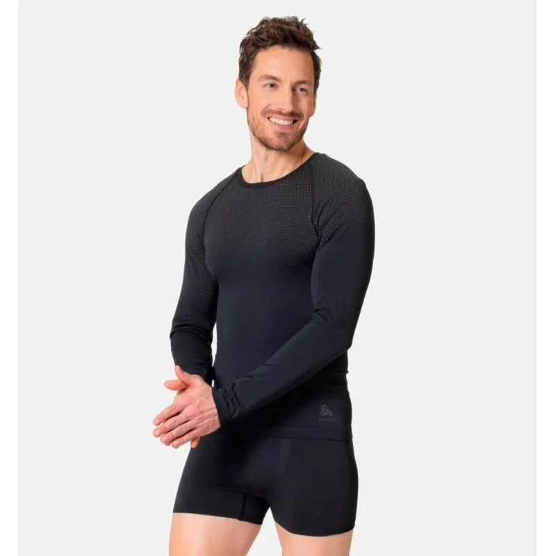 Camiseta de manga larga para hombre Odlo Performance Light Eco (negro)
