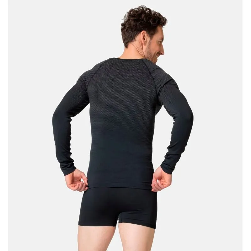 Camiseta de manga larga para hombre Odlo Performance Light Eco (negro)