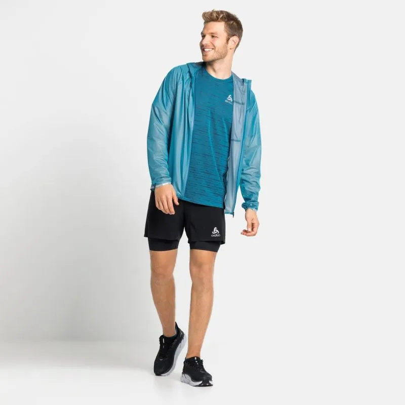 CAMISETA DE RUNNING ODLO ZEROWEIGHT ENGINEERED CHILLTEC (ODLO STEEL GREY MELANGE) HOMBRE