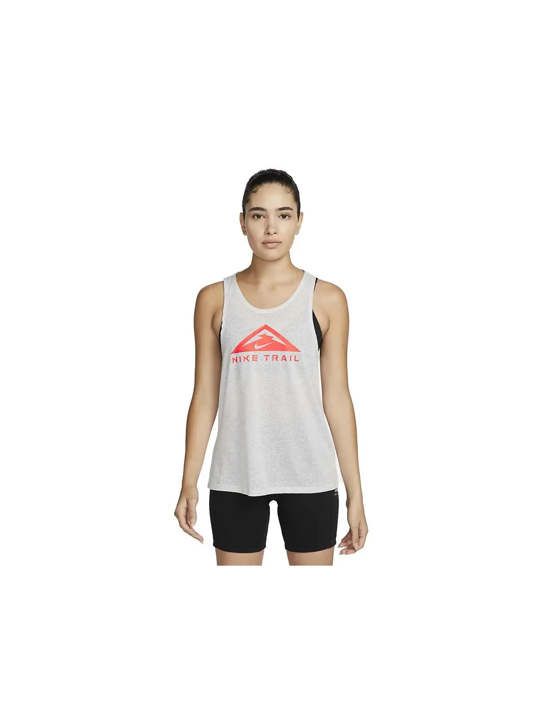 CAMISETA DE TRAIL NIKE DRIFIT GRIS MUJER