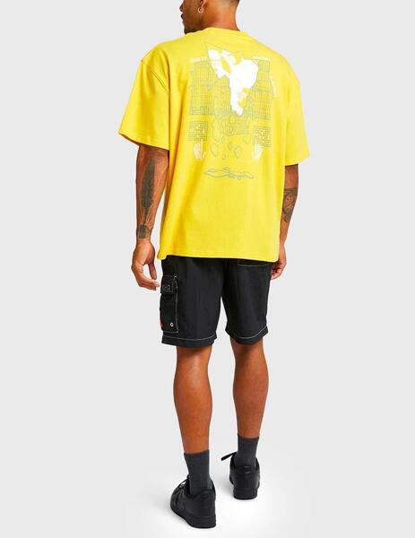 Camiseta Deus Ex Machina Primitive Learning Tee amarilla